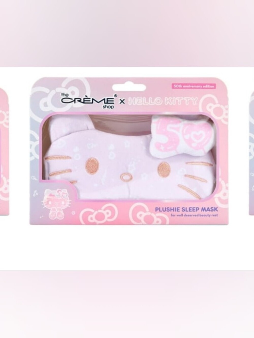 Pink Plushie Sleep Mask - 50th Anniversary